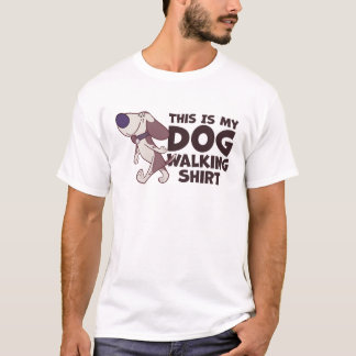 これは漫画の犬と私の犬の歩くのシャツだ Tシャツ