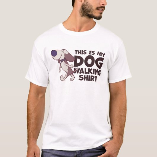 これは漫画の犬と私の犬の歩くのシャツだ Tシャツ (正面)