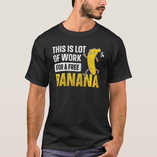 これは無料バナナマラソンRuのための多くの仕事である Tシャツ (正面)