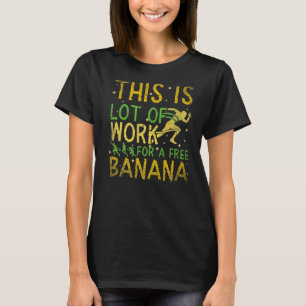 これは無料バナナマラソンRuのための多くの仕事である Tシャツ