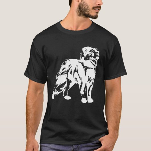 これは犬の毛ではない オーストラリアン・シェパードのため Tシャツ (正面)