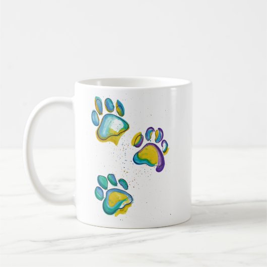 これは犬の髪が入っているだろう – コーヒーマグ コーヒーマグカップ (左)