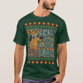 これは犬素晴らしミームのおもしろい醜いクリスマス Tシャツ (正面)