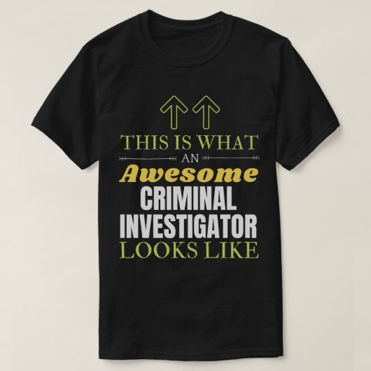 これは犯罪捜査官素晴らしの見た目だ Tシャツ (デザイン正面)