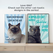 これは猫の家です 私はただ猫にお金を払うカスタム ポスター