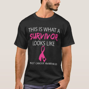 これは生き残った人がピンクの胸のように見える Tシャツ