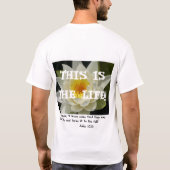 これは生命です! Tシャツ (裏面)