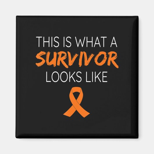 これは生存者が白血病に似ている マグネット (正面)