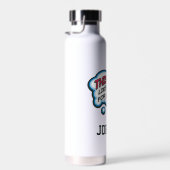 これは男の仕事に見えすごいる |名前の追加 ウォーターボトル (右面)