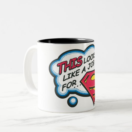 これは男の仕事に見すごいえる ツートーンマグカップ (正面左)