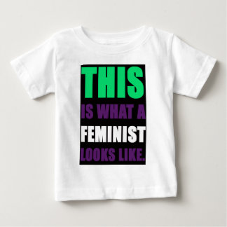 これは男女同権主義者が見えるものにです ベビーTシャツ