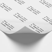 これは男女同権主義者が見えるものにです ラッピングペーパー (角)