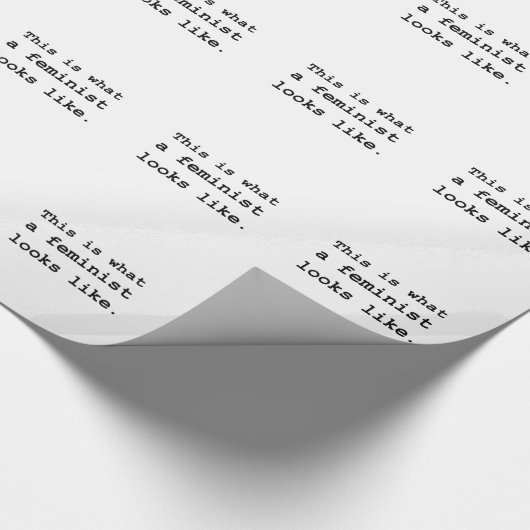 これは男女同権主義者が見えるものにです ラッピングペーパー (角)