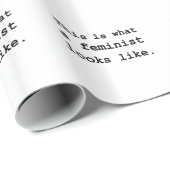 これは男女同権主義者が見えるものにです ラッピングペーパー (ロールコーナー)