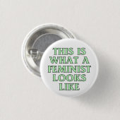 これは男女同権主義者が見えるものにです 缶バッジ (正面&裏面)