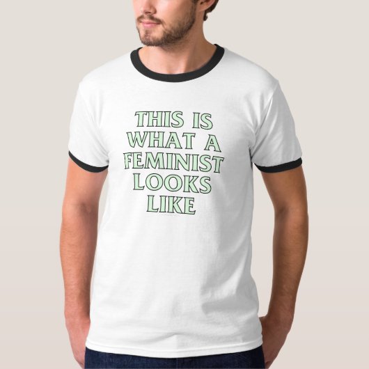 これは男女同権主義者が見えるものにです Tシャツ (正面)