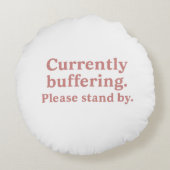 これは疲れたママの名前だ ラウンドクッション (裏面)