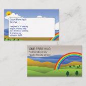 これは神のカードおよび抱擁クーポンです 名刺 (正面/裏面)