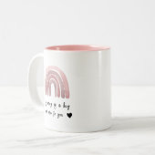 これは私からあなたへの抱擁だ ツートーンマグカップ (正面左)