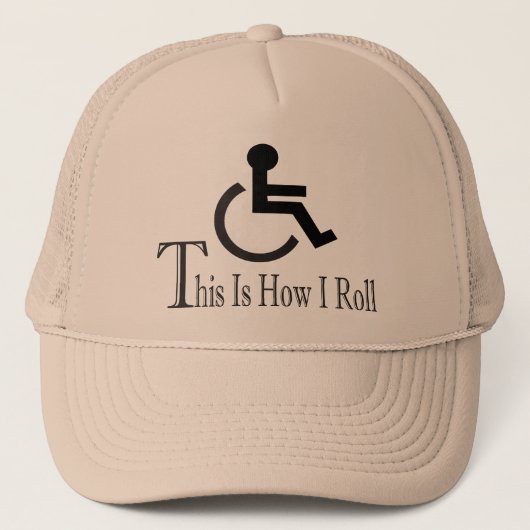 これは私がいかに転がるかです キャップ (正面)