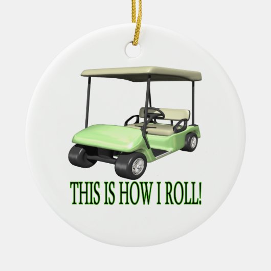 これは私がいかに転がるかです セラミックオーナメント (正面)