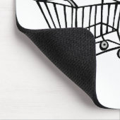 これは私がいかに転がるかです(買物車) マウスパッド (コーナー)