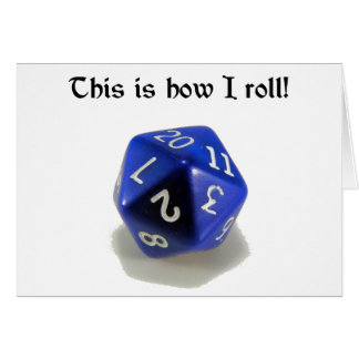 これは私がいかに転がるかです(d20)