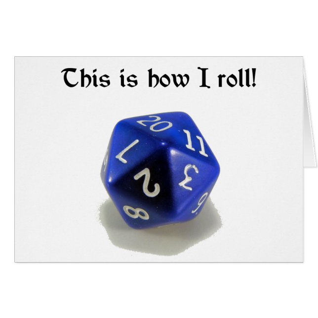 これは私がいかに転がるかです(d20) (正面横)