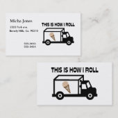 これは私がアイスクリームのトラックをいかに転がるかです 名刺 (正面/裏面)