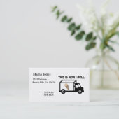 これは私がアイスクリームのトラックをいかに転がるかです 名刺 (スタンド正面)