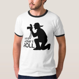 これは私がカメラマンをいかに転がるかです Tシャツ