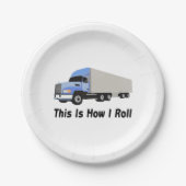 これは私がトラックをいかに半転がるかです ペーパープレート (正面)