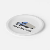 これは私がトラックをいかに半転がるかです ペーパープレート (アングル)