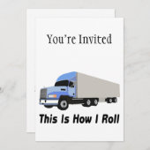 これは私がトラックをいかに半転がるかです 招待状 (正面/裏面)