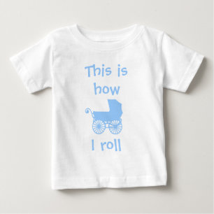これは私がベビーのTシャツをいかに転がるかです ベビーTシャツ