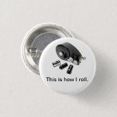 これは私がボタンをいかに転がるかです 缶バッジ (正面&裏面)