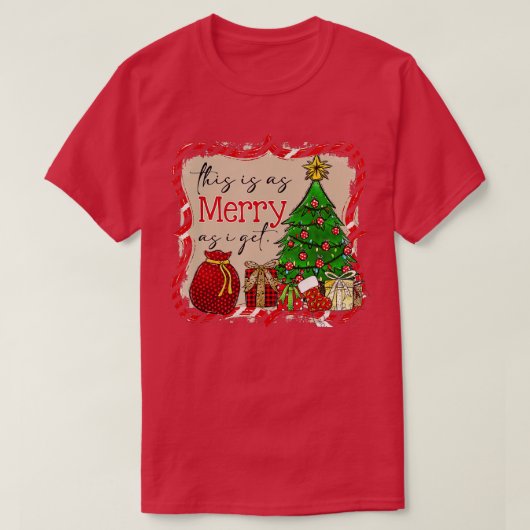これは私がメリークリスマスツリーを得るときと同じ1 Tシャツ (デザイン正面)