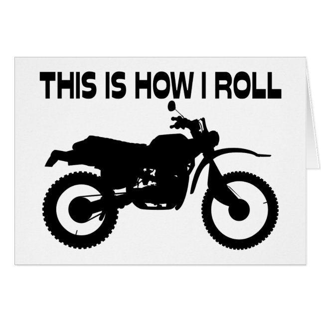 これは私が土のバイクをいかに転がるかです (正面横)