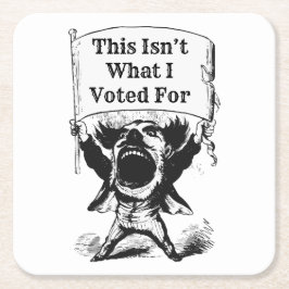 これは私が投票したことではない スクエアペーパーコースター