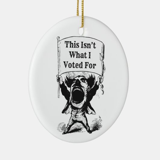 これは私が投票したことではない セラミックオーナメント (右)