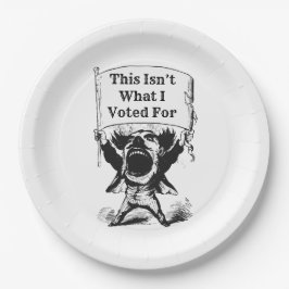 これは私が投票したことではない ペーパープレート