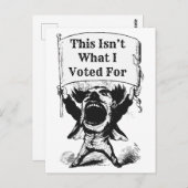 これは私が投票したことではない ポストカード (正面/裏面)