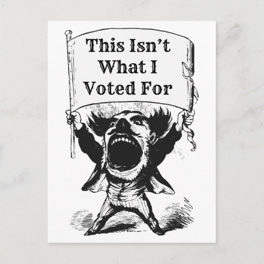 これは私が投票したことではない ポストカード (正面)