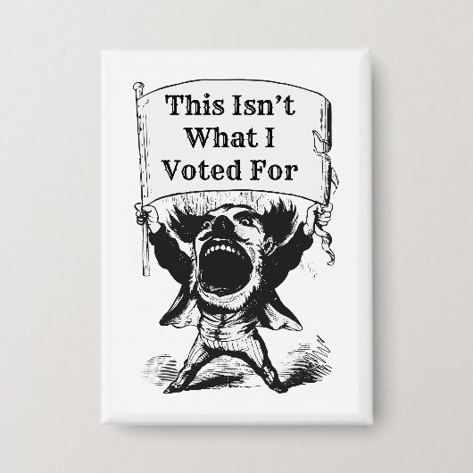 これは私が投票したことではない 缶バッジ (正面)