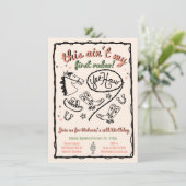 これは私が最初に描いたロデオの女性のカーボーイハンドではない 招待状 (スタンド正面)