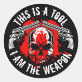 これは私が武器、ヴィンテージ銃の恋人であるツールである ラウンドシール (正面)