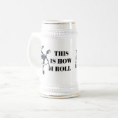 これは私が歩行者をいかに転がるかです ビールジョッキ (正面左)