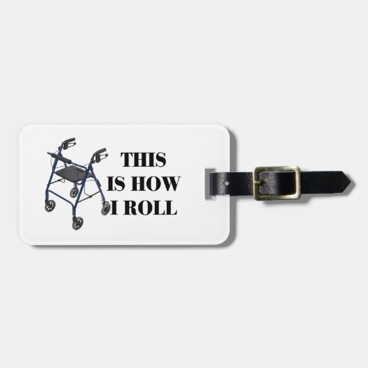 これは私が歩行者をいかに転がるかです ラゲッジタグ (正面横)
