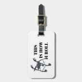 これは私が歩行者をいかに転がるかです ラゲッジタグ (正面縦)