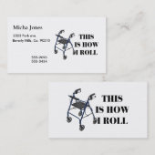 これは私が歩行者をいかに転がるかです 名刺 (正面/裏面)